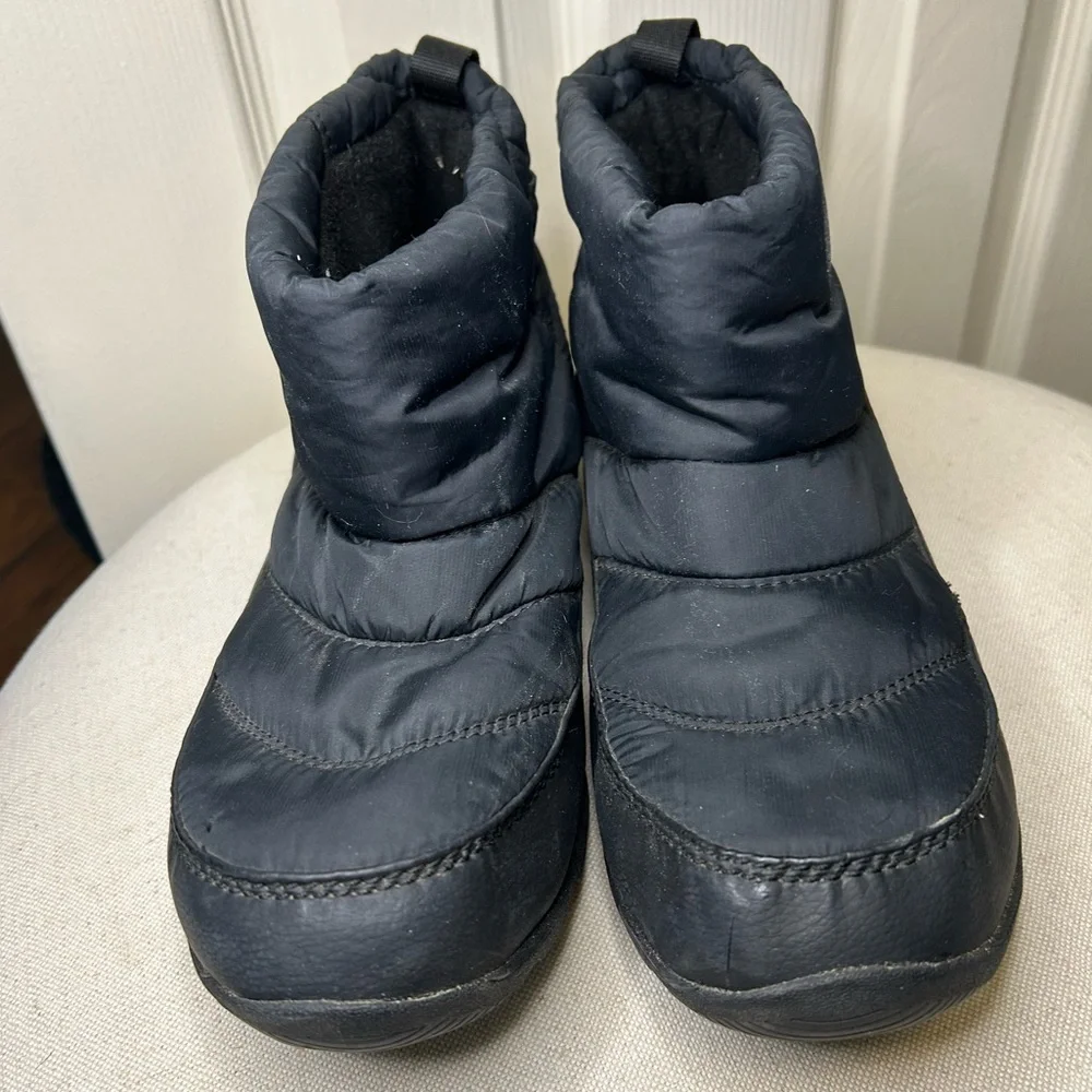 Sorel Women's Whitney Camp Waterproof Black Insulated Quilted Ankle Boots Sz 10